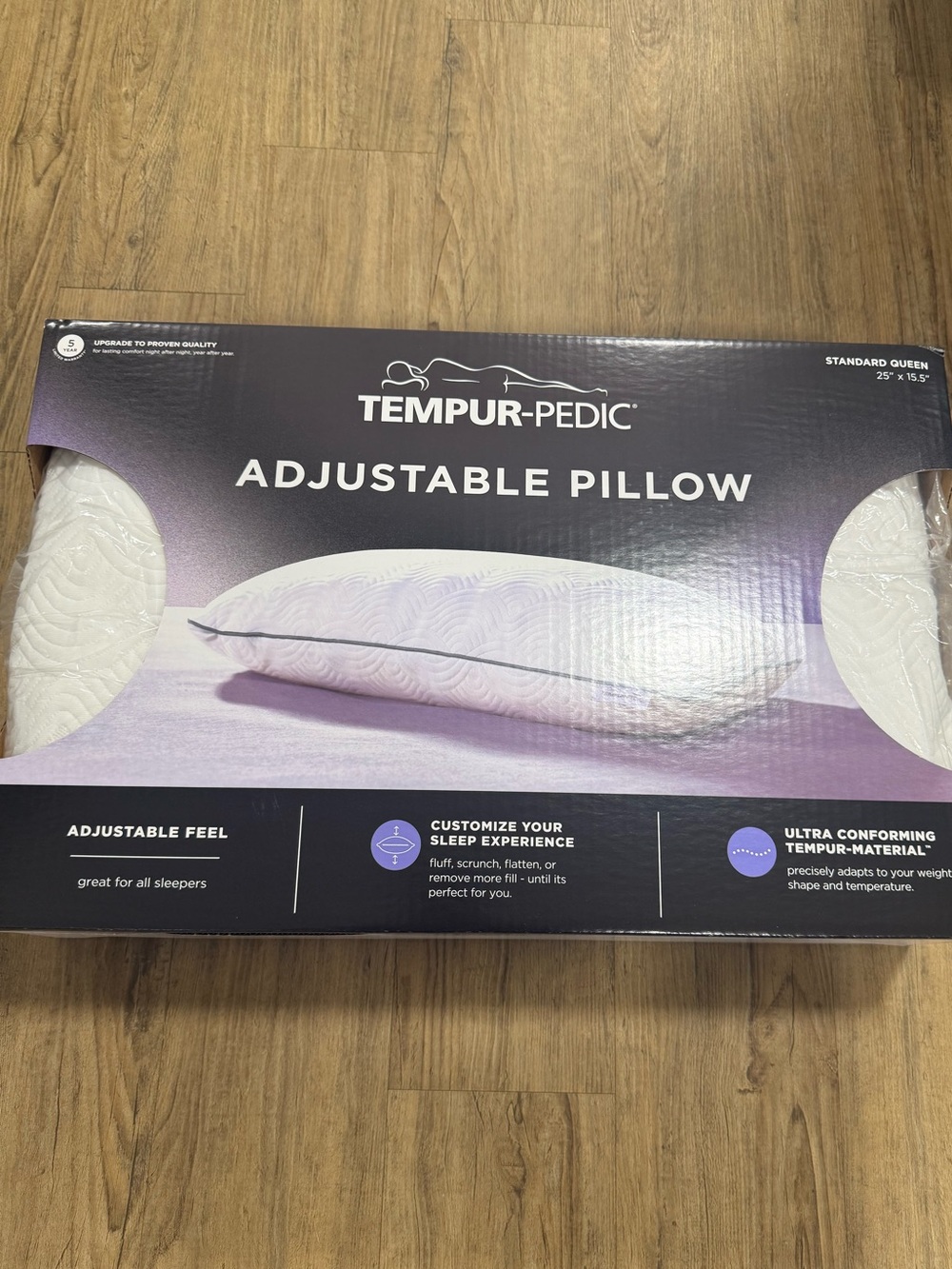 Tempur-Pedic Adjustable Pillow - White